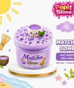 slime matcha màu tím